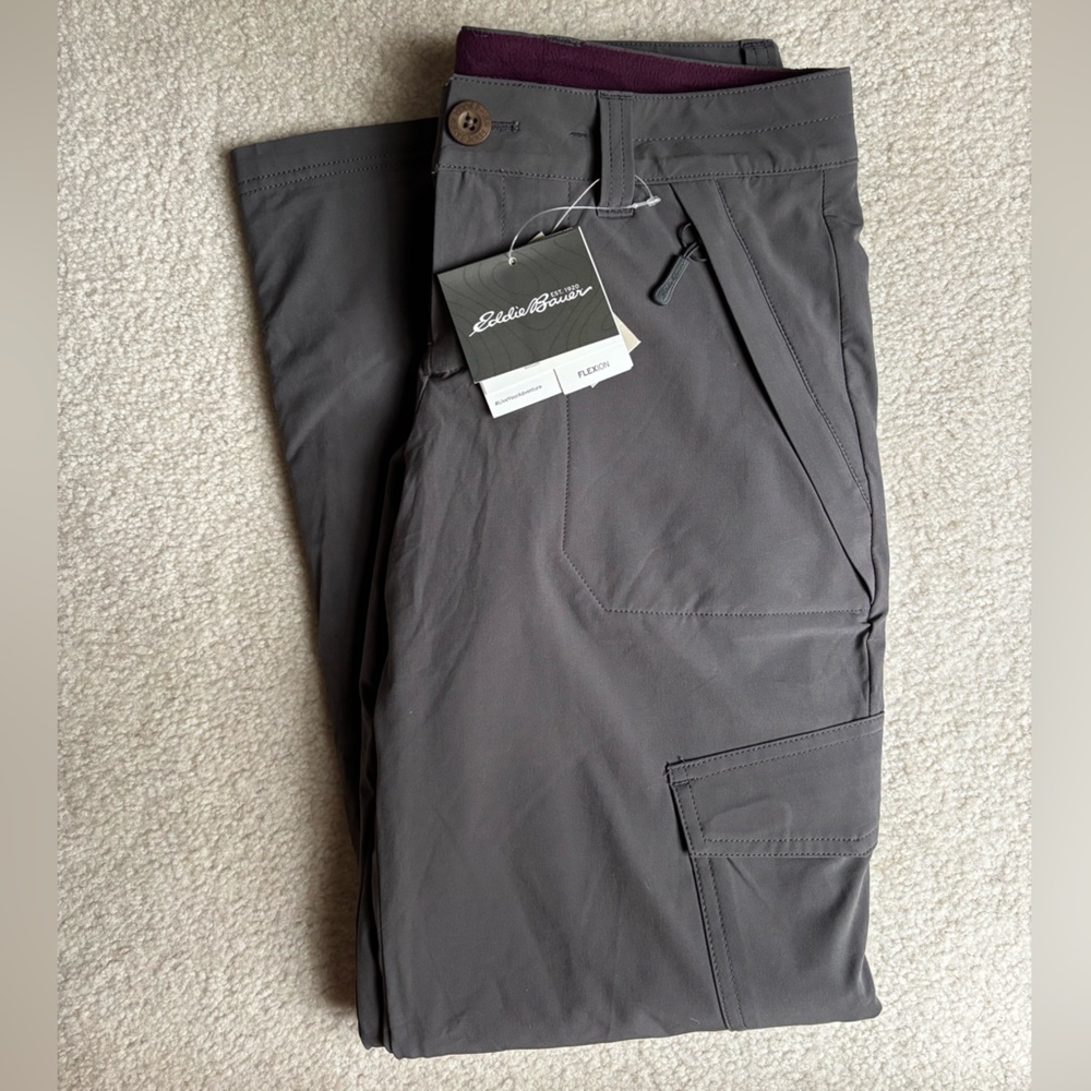 Eddie Bauer Flexion Stretch Polar Fleece Lined Pants sz 2P